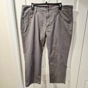 UNTUCKit Chino Pants Don Santiago Mens Gray 38x32 Straight Fit Stretch Preppy